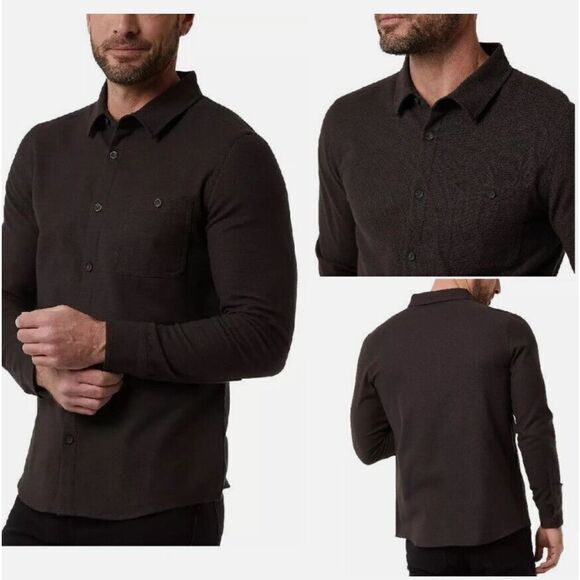 32 Degrees Men's Long Sleeve Button-Up Shirt, Stretch Fabric, - Picture 1 of 5